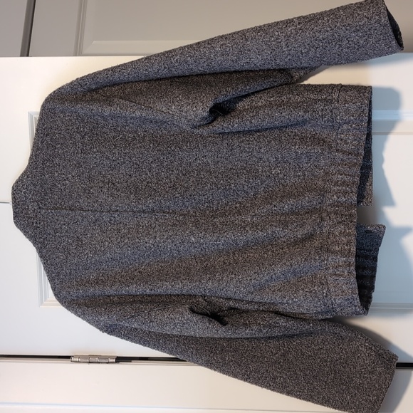 Grey Brushed Bomber Jacket - Picture 8 of 8